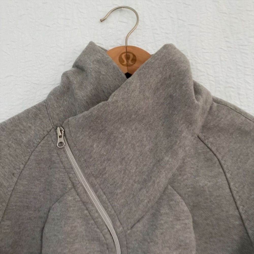 Lululemon Asymmetrical Gray Zip-Up Scuba Jacket - Picture 5 of 11